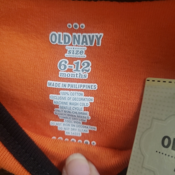 Old Navy Halloween Onesie lil' loves I'm Batty For Daddy Bodysuit 6-12mos NEW - Picture 5 of 6